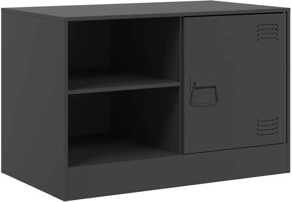 TV staliukas Televizoriaus spintelė, juoda, 67x39x44cm, plienas