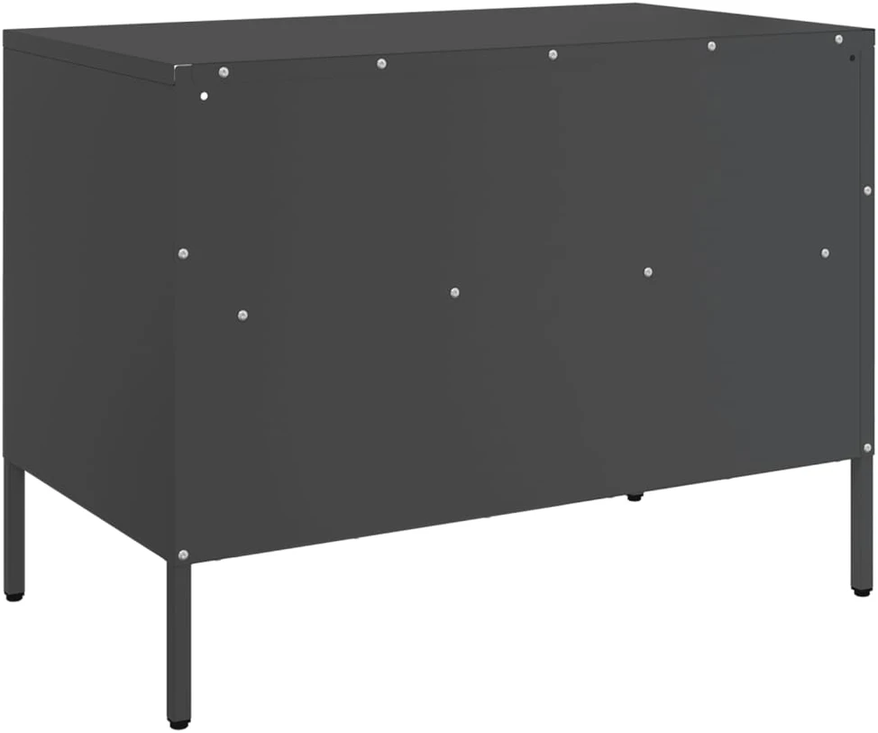 TV staliukas Televizoriaus spintelė, juoda, 68x39x50,5cm, plienas