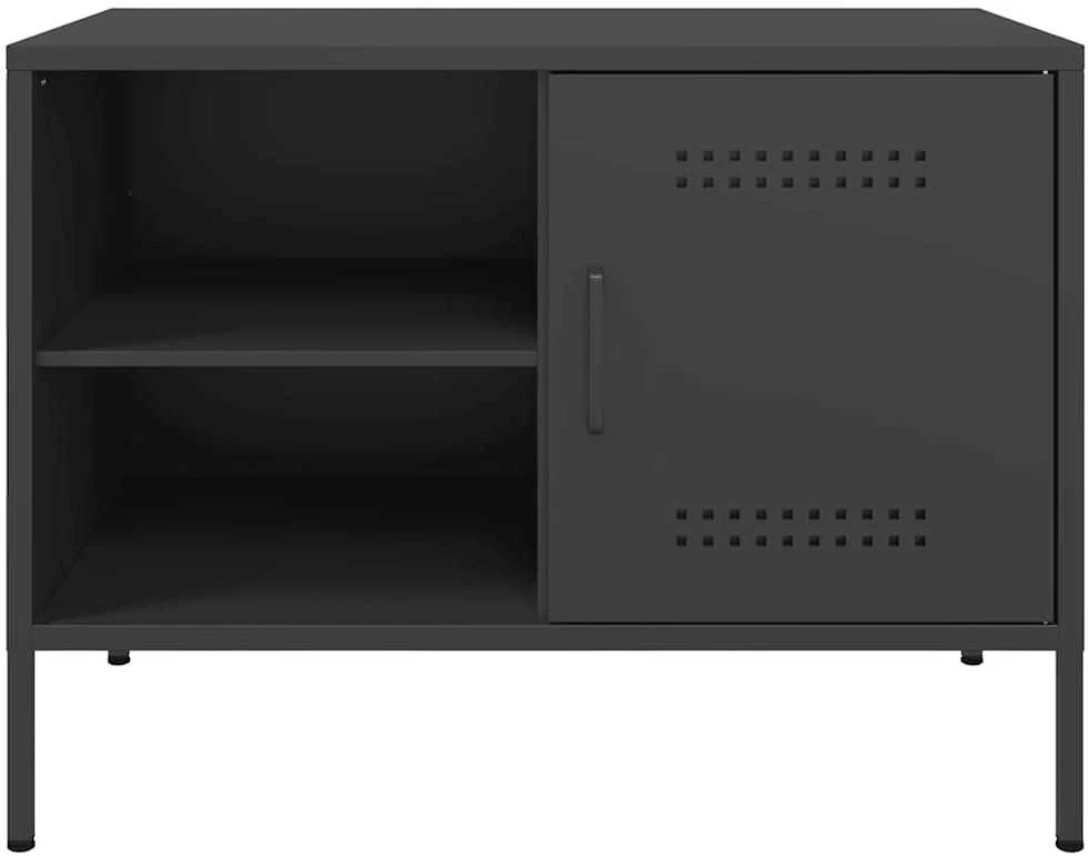 TV staliukas Televizoriaus spintelė, juoda, 68x39x50,5cm, plienas