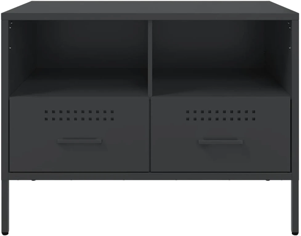 TV staliukas Televizoriaus spintelė, juoda, 68x39x50,5cm, plienas