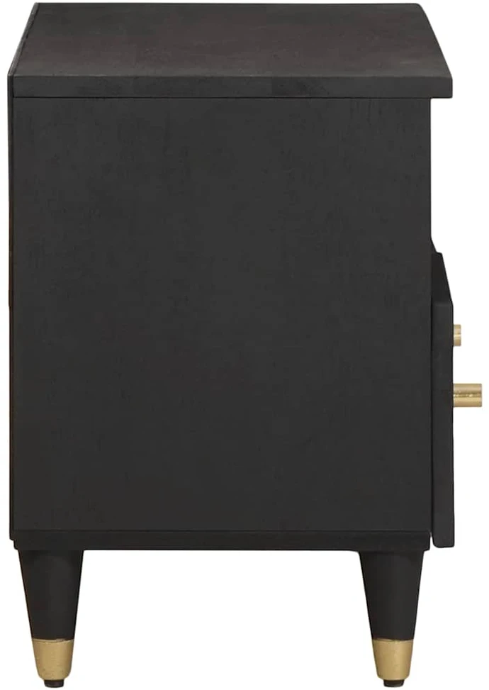 Televizoriaus spintelė Juoda 70 x 33 x 46 cm Kietas mango medis