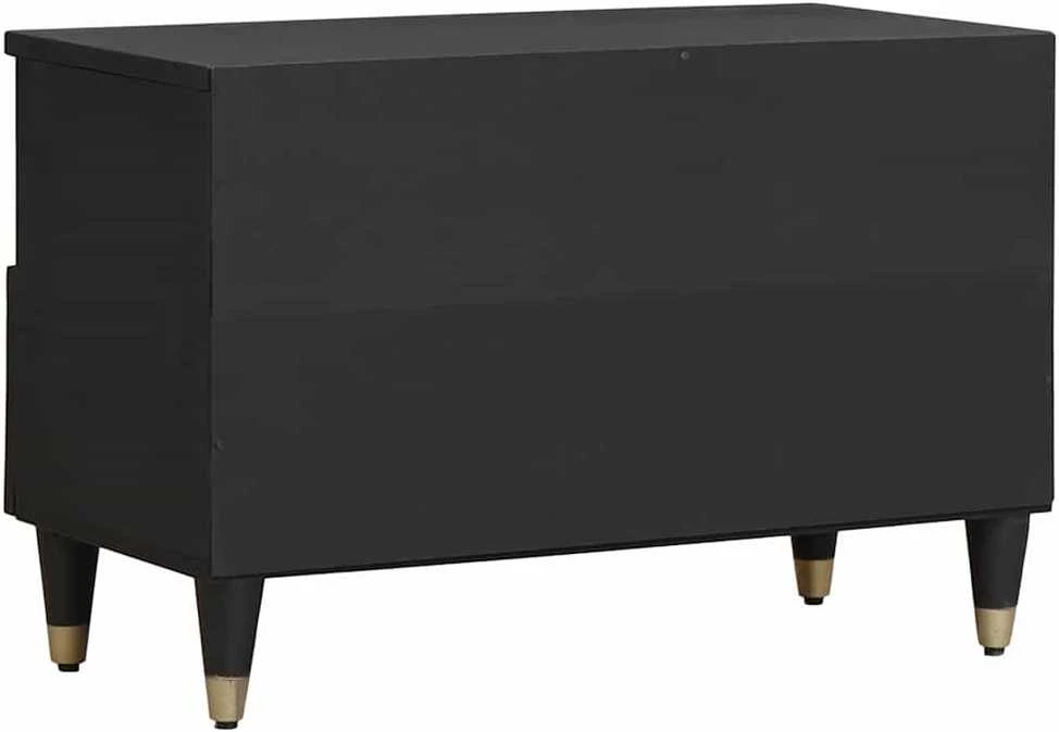 Televizoriaus spintelė Juoda 70 x 33 x 46 cm Kietas mango medis
