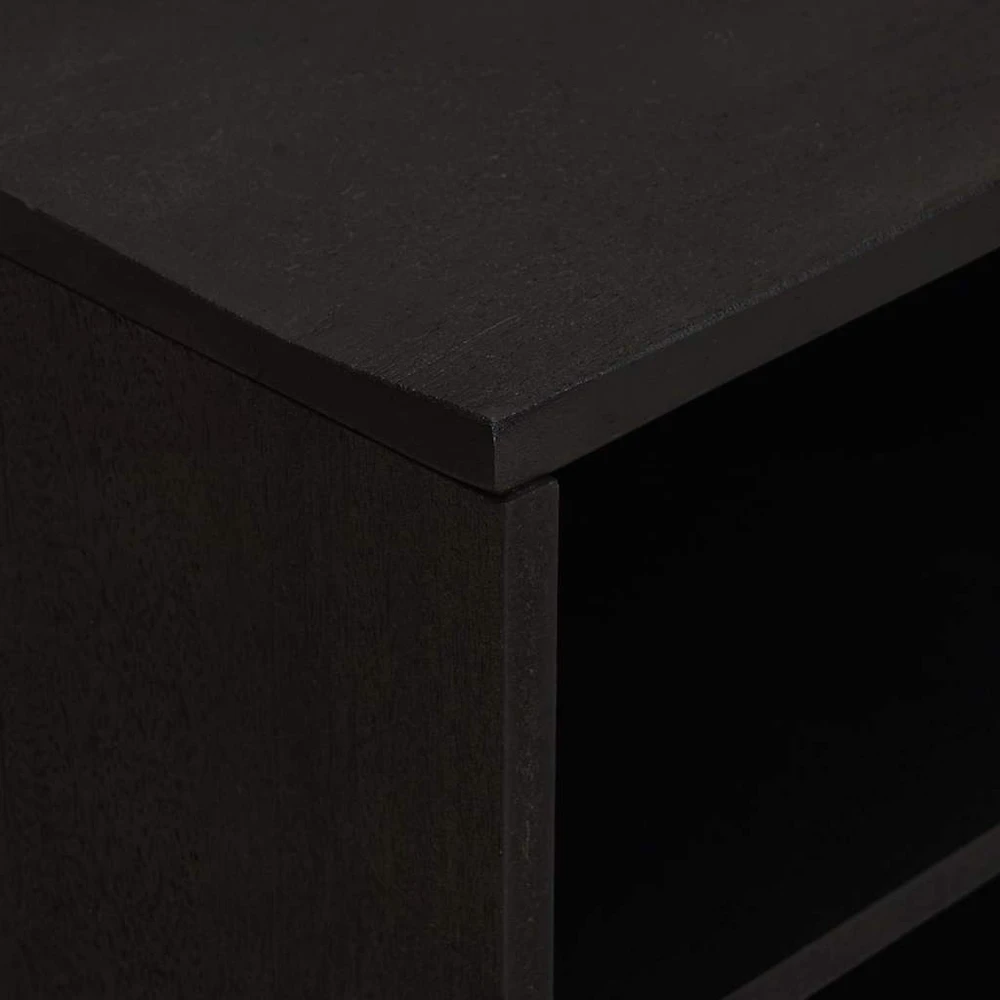 Televizoriaus spintelė Juoda 80 x 33 x 46 cm Kietas mango medis