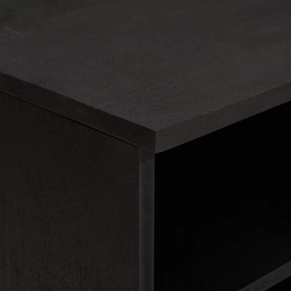 Televizoriaus spintelė Juoda 80 x 33 x 46 cm Kietas mango medis