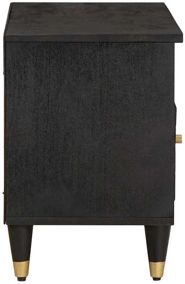 Televizoriaus spintelė Juoda 80 x 33 x 46 cm Kietas mango medis