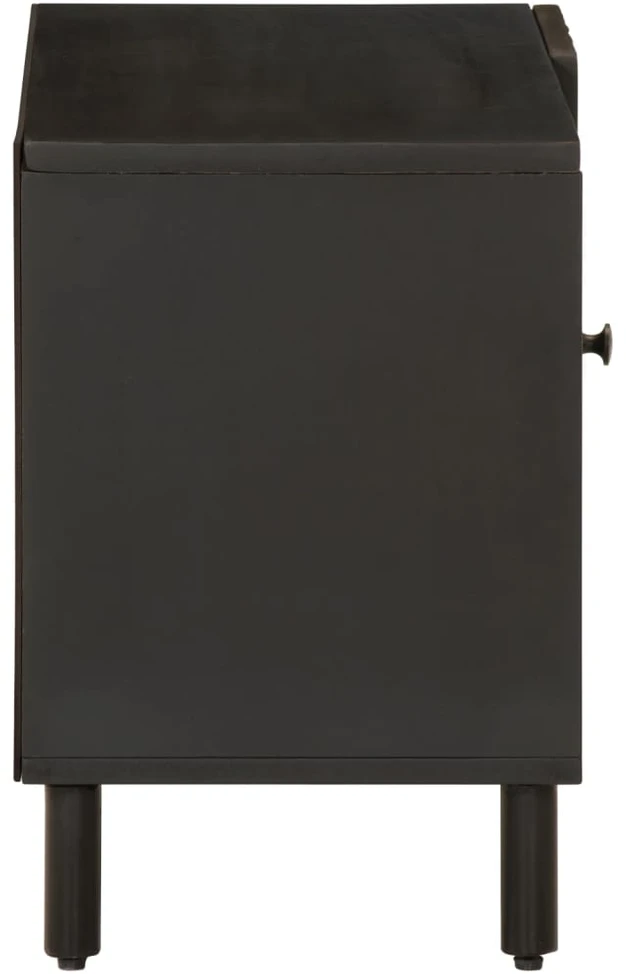 TV staliukas Televizoriaus spintelė, juoda, 80x31x46cm, mango masyvas