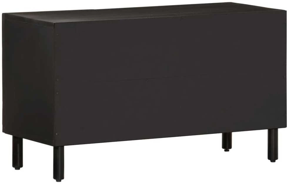 TV staliukas Televizoriaus spintelė, juoda, 80x31x46cm, mango masyvas