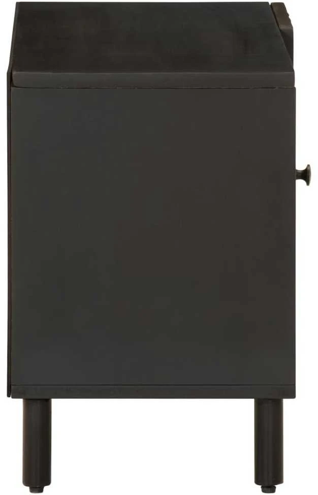 TV staliukas Televizoriaus spintelė, juoda, 80x31x46cm, mango masyvas