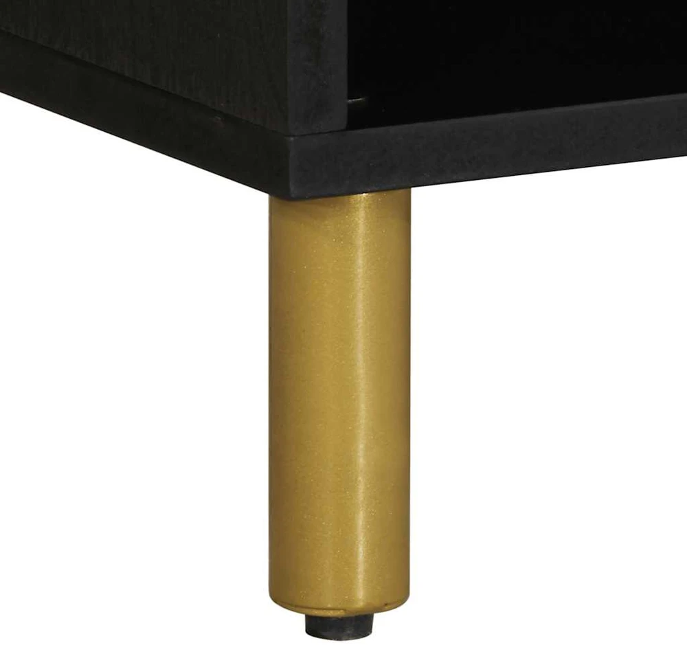 televizoriaus spintelė Juoda 80x33x46 cm Engineered Wood
