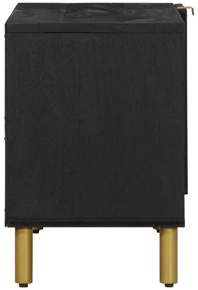 televizoriaus spintelė Juoda 80x33x46 cm Engineered Wood