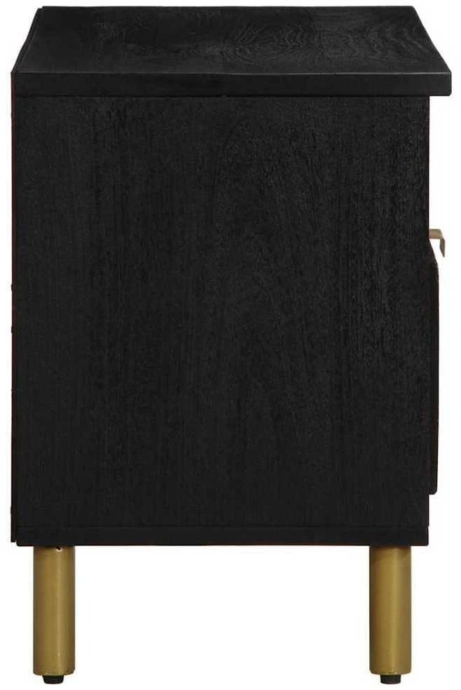 televizoriaus spintelė Juoda 80x33x46 cm Engineered Wood