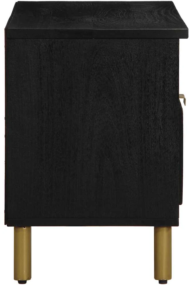 televizoriaus spintelė Juoda 80x33x46 cm Engineered Wood