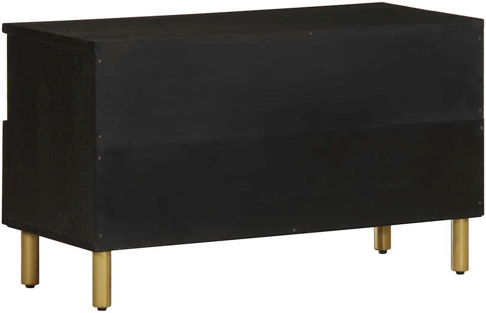televizoriaus spintelė Juoda 80x33x46 cm Engineered Wood