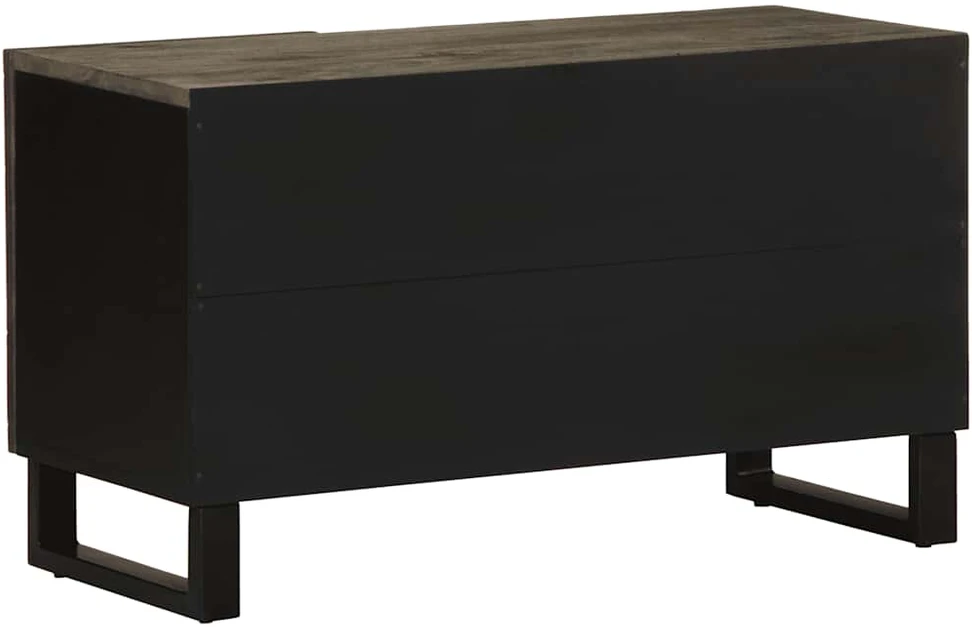 Televizoriaus spintelė, juoda, 80x33x46cm, mango masyvas