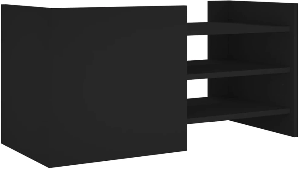 TV staliukas Televizoriaus spintelė, juoda, 80x35x40cm, apdirbta mediena