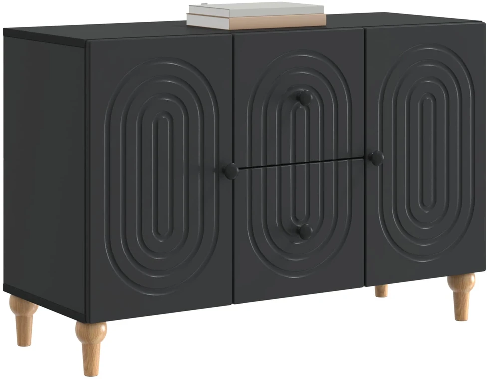 Televizoriaus spintelė Juoda 89 x 34,5 x 60 cm Apdirbta mediena