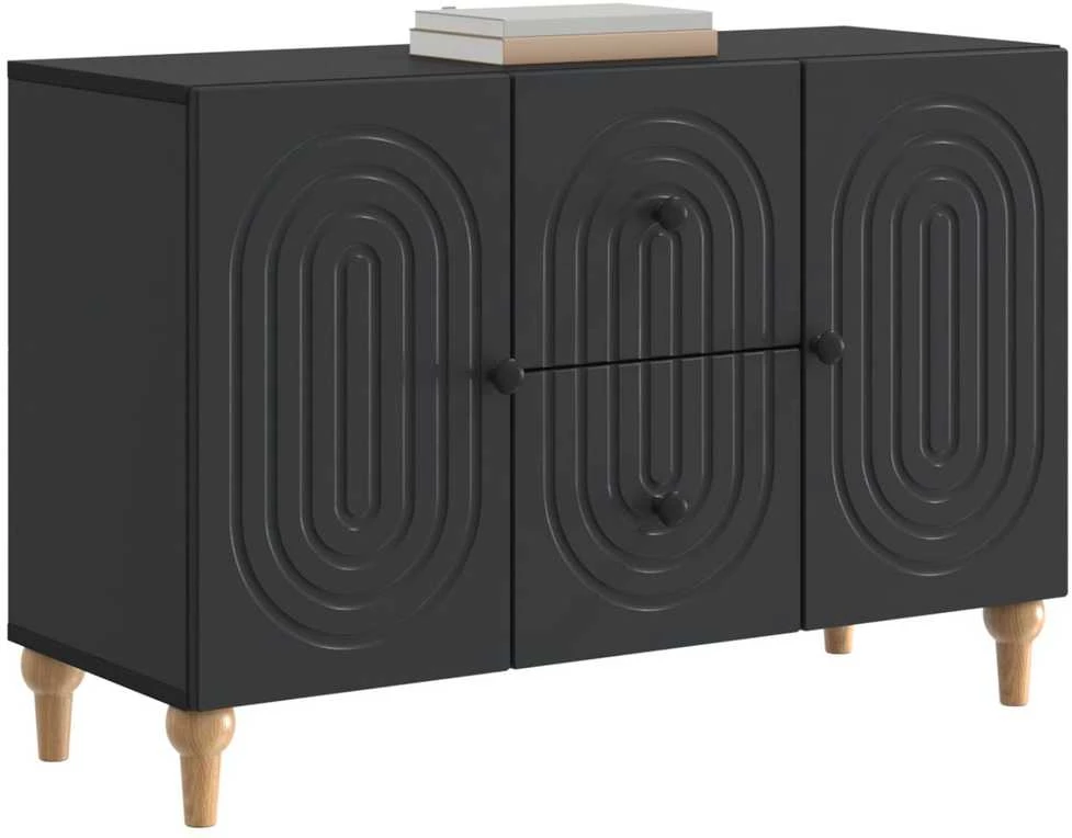 Televizoriaus spintelė Juoda 89 x 34,5 x 60 cm Apdirbta mediena