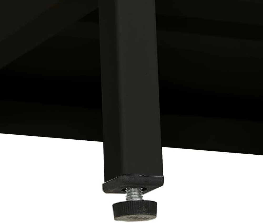 TV staliukas Televizoriaus spintelė, juoda, 90x30x44cm, plienas ir stiklas