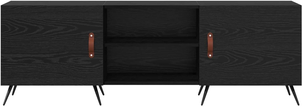 TV staliukas Televizoriaus spintelė 150 x 30 x 50 cm juoda ąžuolo