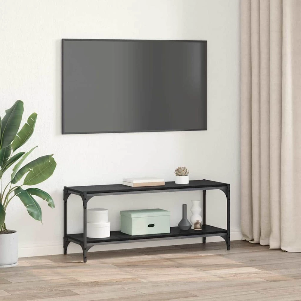 Televizoriaus spintelė Juodas ąžuolas 100x33x41cm