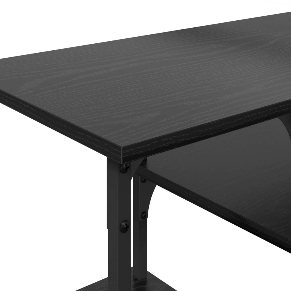 TV staliukas Televizoriaus spintelė Juodas ąžuolas 102 x 35 x 45,5 cm