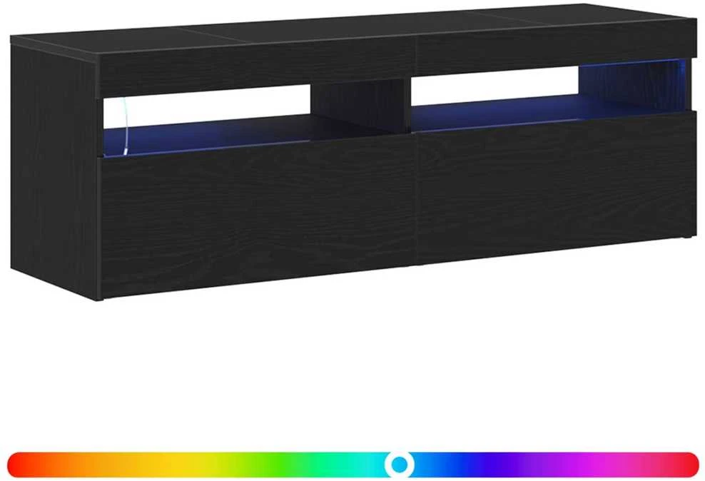 TV staliukas Televizoriaus spintelė 120 x 35 x 40 cm Juodas ąžuolas