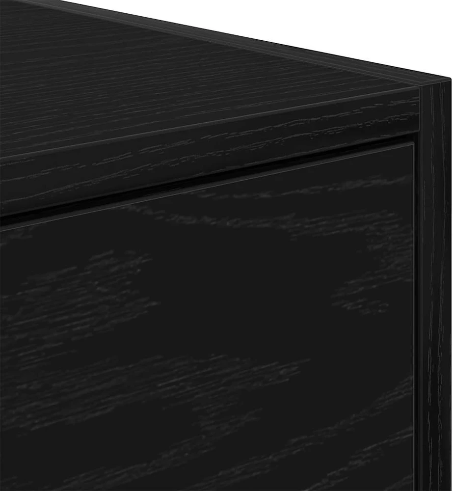 TV staliukas Televizoriaus spintelė, juodas ąžuolas, 80x31x25,5 cm, mediena