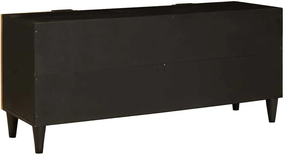 Televizoriaus spintelė Juodas ir auksinis 105 x 33 x 46 cm