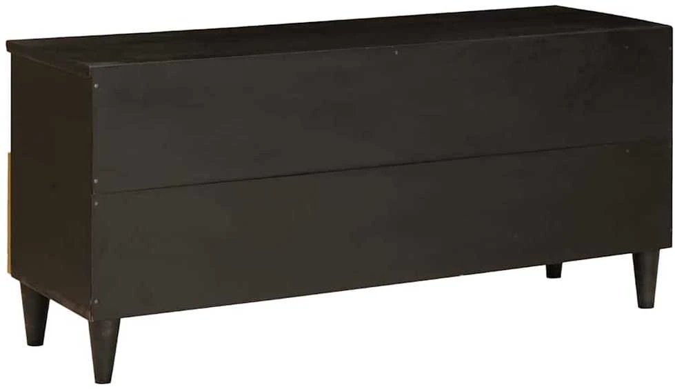 Televizoriaus spintelė Juodas ir auksinis 100 x 33 x 46 cm