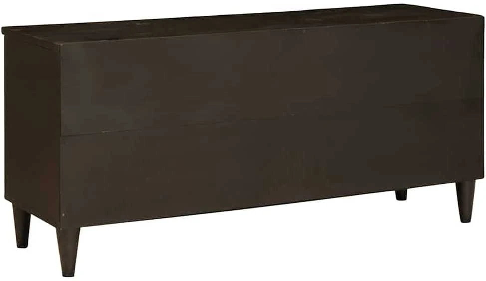 Televizoriaus spintelė Juodas ir auksinis 100 x 33 x 46 cm