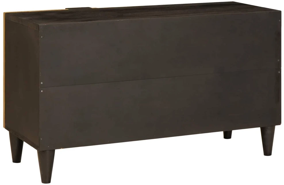 Televizoriaus spintelė Juodas ir auksinis 80 x 33 x 46 cm