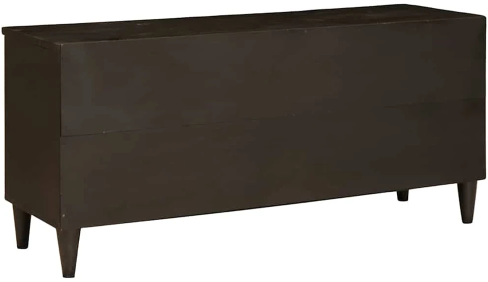 Televizoriaus spintelė Juodas ir auksinis 100 x 33 x 46 cm