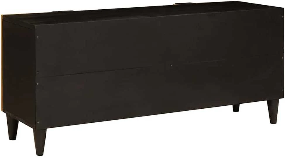 Televizoriaus spintelė Juodas ir auksinis 105 x 33 x 46 cm