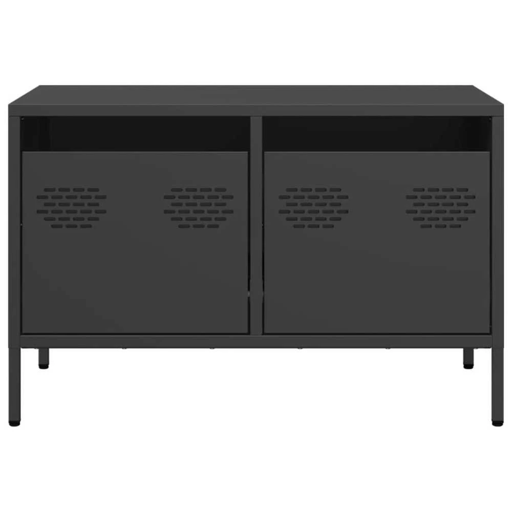 TV staliukas Televizoriaus spintelė, juodos, 68x39x43,5cm, plienas
