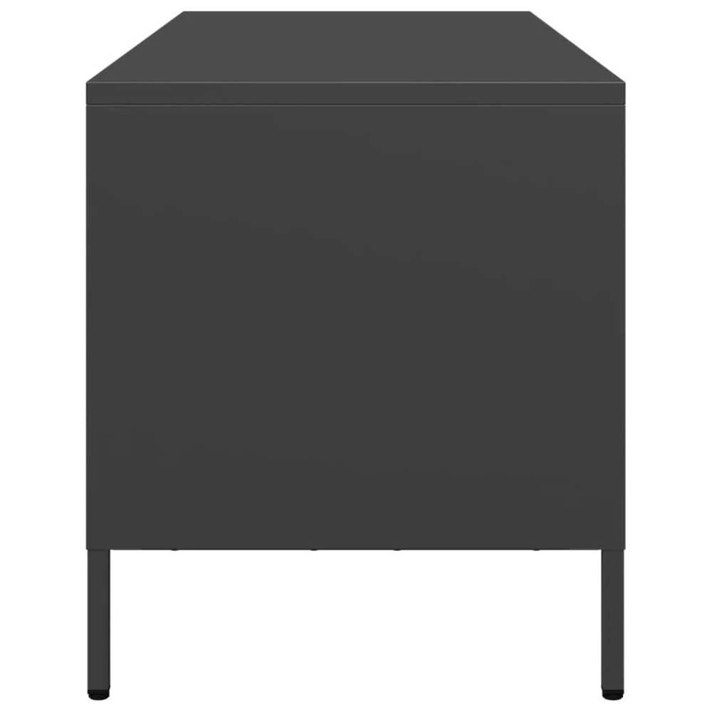 TV staliukas Televizoriaus spintelė, juodos, 68x39x43,5cm, plienas