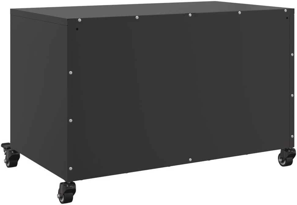 TV staliukas Televizoriaus spintelė, juodos spalvos, 68x39x43,5cm, plienas