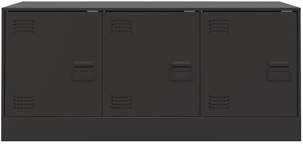 TV staliukas Televizoriaus spintelė, juodos spalvos, 99x39x44cm, plienas
