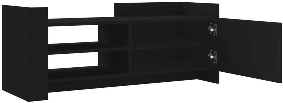 TV staliukas Televizoriaus spintelė, juodos spalvos, 100x35x40cm, mediena