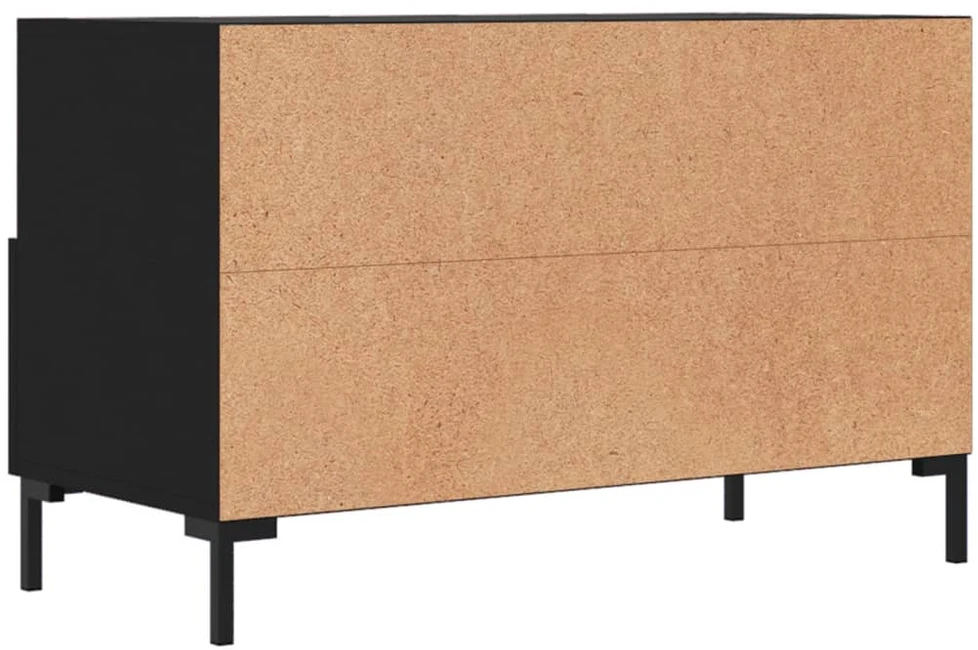 TV staliukas Televizoriaus spintelė, juodos spalvos, 80x36x50cm, mediena