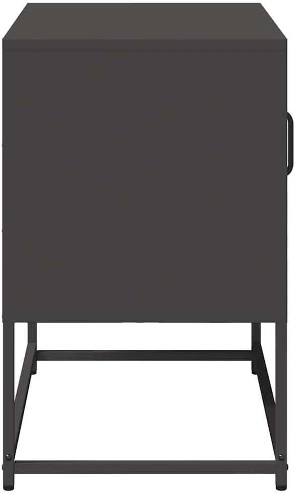 TV staliukas Televizoriaus spintelė, juodos spalvos, 68x39x60,5cm, plienas