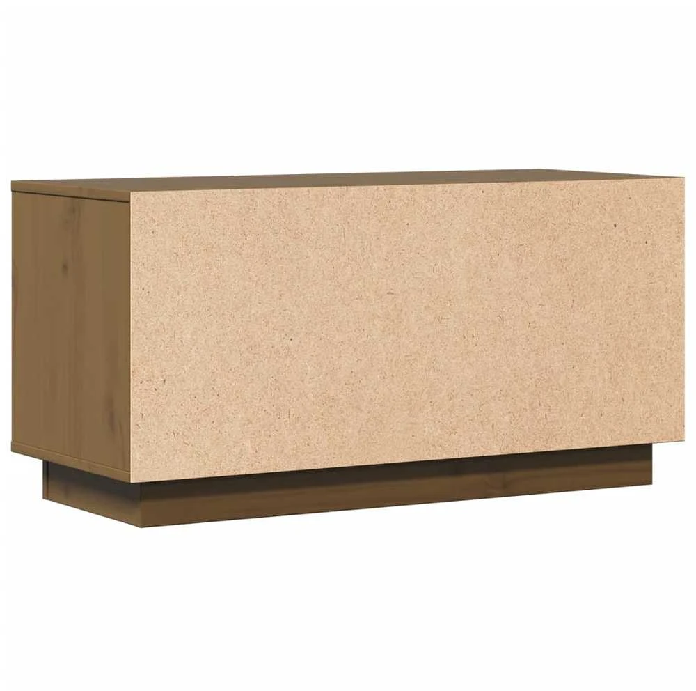 TV staliukas Televizoriaus spintelė, medaus ruda, 80x34x40cm, pušies masyvas