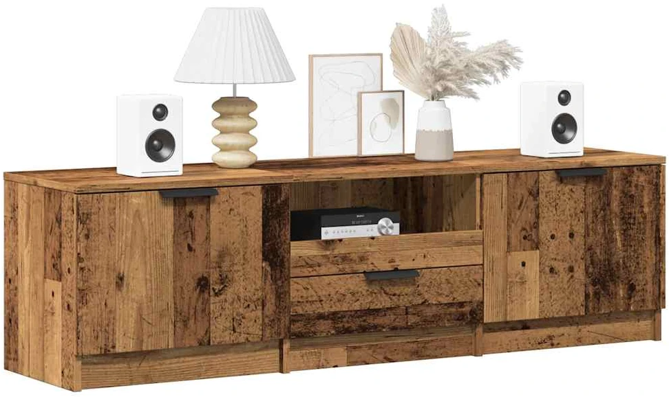TV staliukas televizoriaus spintelė Old Wood 140x35x40 cm Engineered Wood