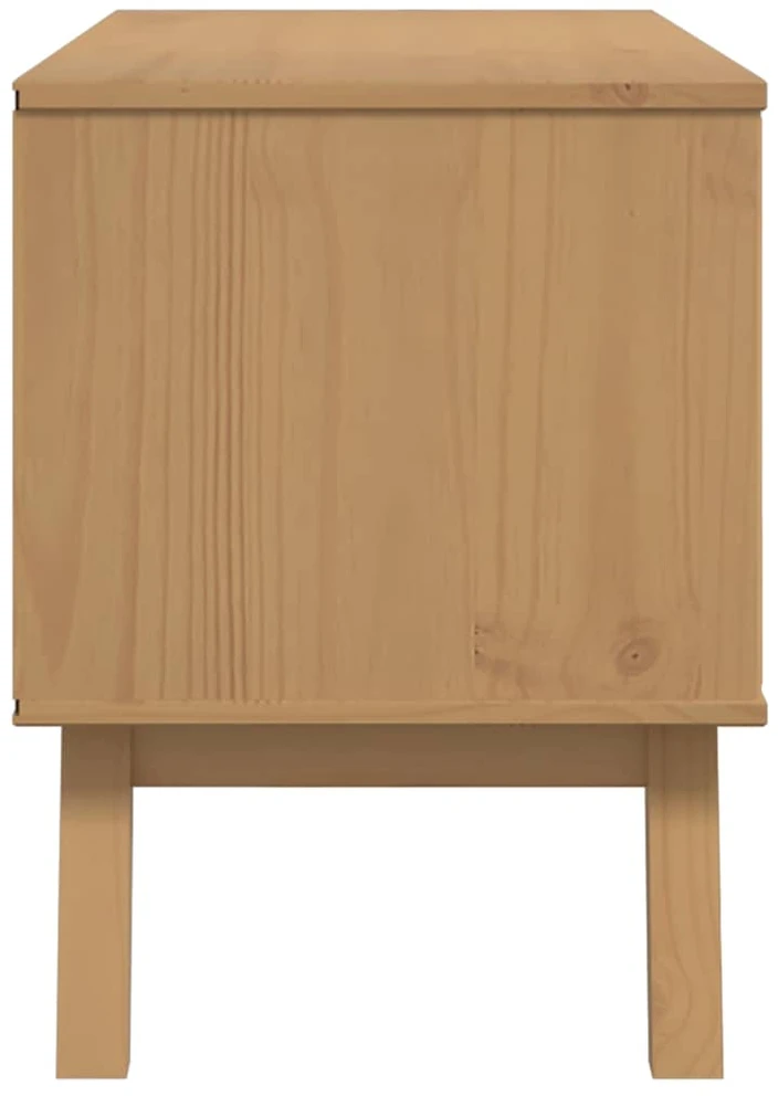 TV staliukas Televizoriaus spintelė OLDEN, ruda, 114x43x57cm, pušies masyvas