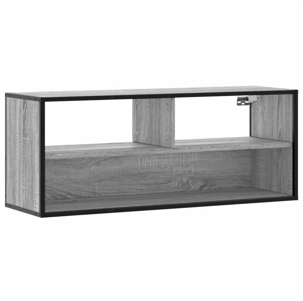 TV staliukas Televizoriaus spintelė, pilka, 100x31x39,5cm, mediena/metalas