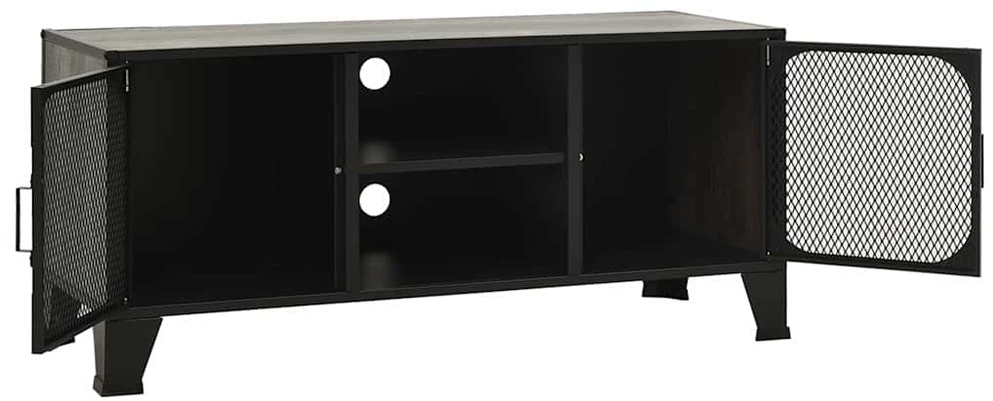 TV staliukas Televizoriaus spintelė, pilka, 105x36x47cm, metalas ir MDF