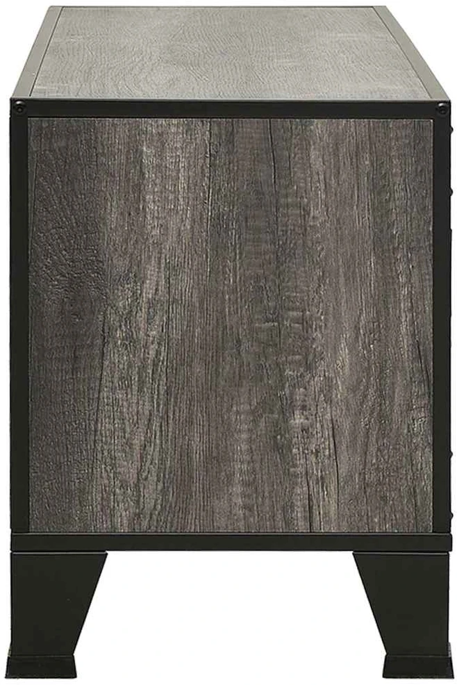 TV staliukas Televizoriaus spintelė, pilka, 105x36x47cm, metalas ir MDF