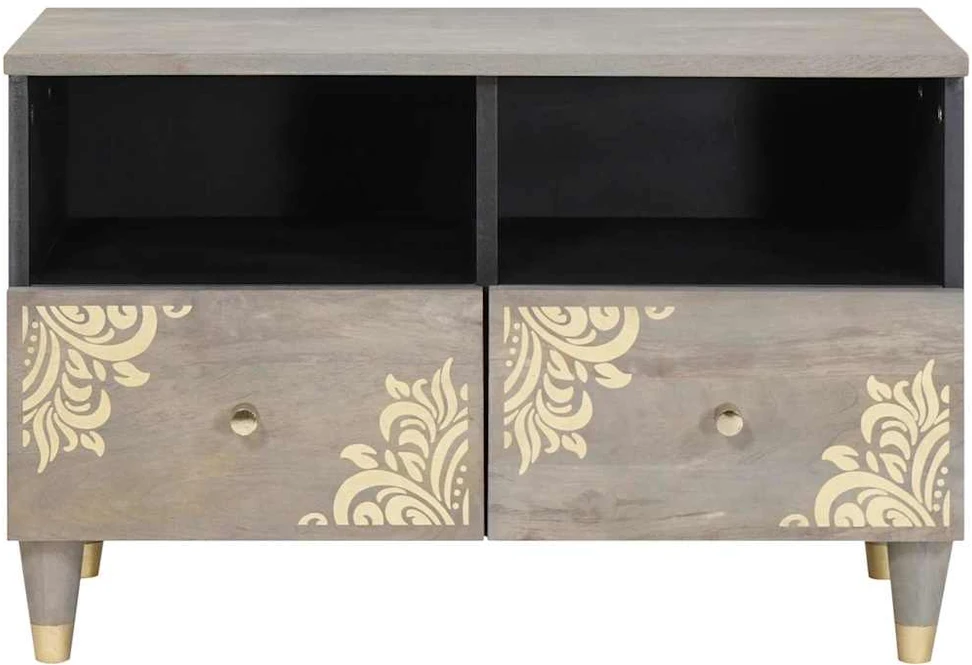 Televizoriaus spintelė Pilka 70 x 33 x 46 cm Kietas mango medis
