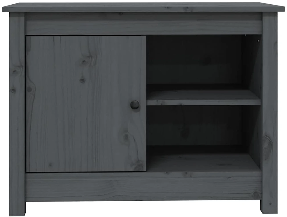 TV staliukas Televizoriaus spintelė, pilka, 70x36,5x52cm, pušies masyvas