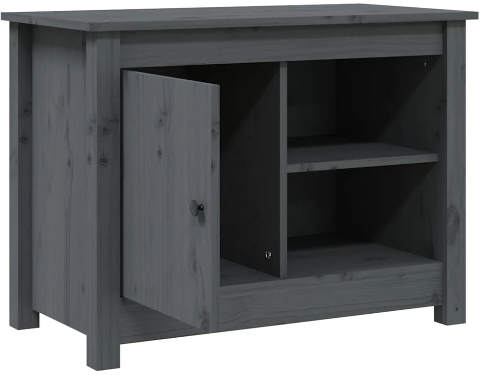 TV staliukas Televizoriaus spintelė, pilka, 70x36,5x52cm, pušies masyvas