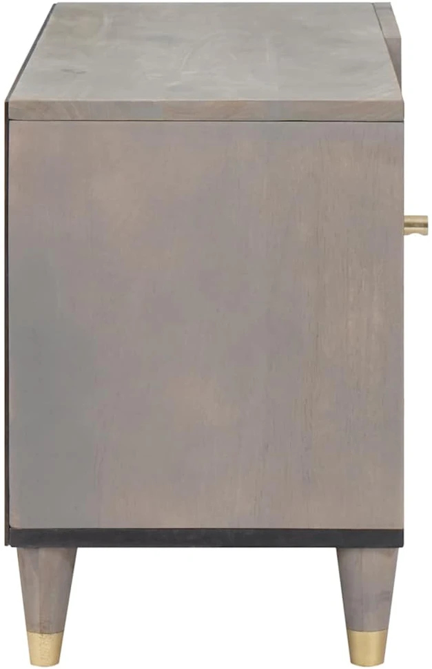 Televizoriaus spintelė Pilka 80 x 33 x 46 cm Kietas mango medis
